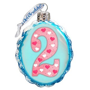 Designocracy 2 Mini Mercury Glass Ornament by G. DeBrekht Love Family Kids Decor