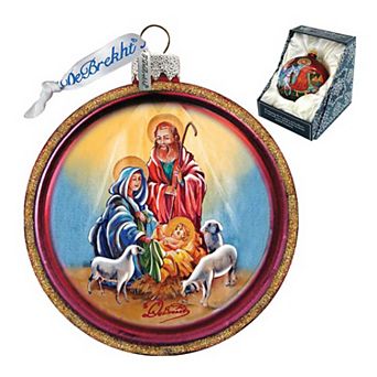 G.Debrekht Nativity Cut Ball Glass Ornament by G. DeBrekht DecorNativity Holiday Decor - 764-003