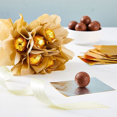 100 Sheets Gold Chocolate Bar Foil for DIY Caramels, Sweets, 6 x 7.5 In