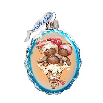 Designocracy Joy Cone Babies Mercury Glass Christmas Ornament by J. Mills-Price Christmas Decor