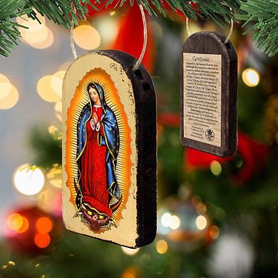 G.Debrekht Lady of Guadalupe Religious Christian Sacred Icon Ornament Inspirational Icon Decor