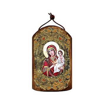 G.Debrekht Virgin Mary Directress Religious Orthodox Sacred Icon Ornament Inspirational Icon Decor