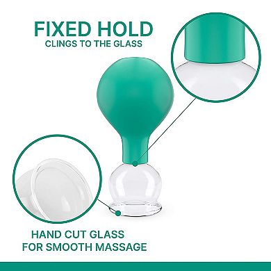 Cupping Therapy Set for Neck, Face and Body for Tension, Back Pain and Cellulite