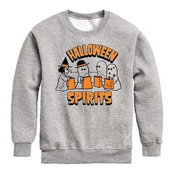 Boys 8-20 Peanuts Halloween Spirits Crew Fleece Sweatshirt