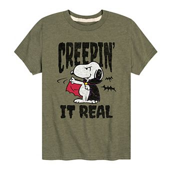 Boys 8-20 Peanuts Snoopy Creepin' It Real Graphic Tee