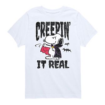 Boys 8-20 Peanuts Snoopy Creepin' It Real Graphic Tee