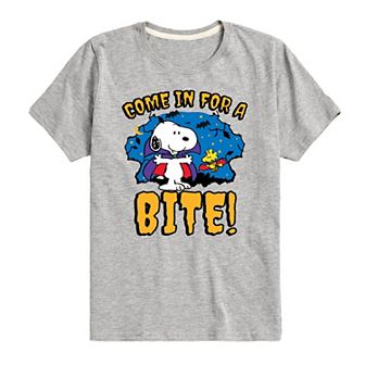 Boys 8-20 Peanuts Snoopy Woodstock Come In For A Bite Graphic Tee