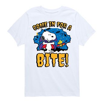 Boys 8-20 Peanuts Snoopy Woodstock Come In For A Bite Graphic Tee
