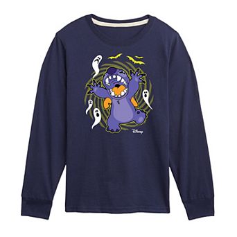 Disney's Lilo & Stitch Boys Ghosts Long Sleeve Tee