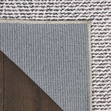 Nourison Washables Wavy Modern Indoor Non-skid Area Rug