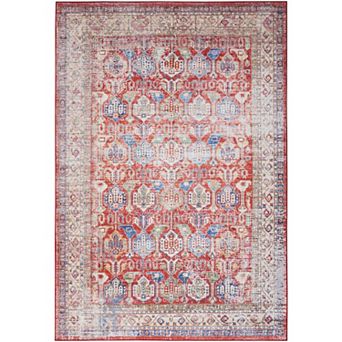 Nourison Fulton Vintage Bordered Persian Non-slip Flatweave Indoor Rug