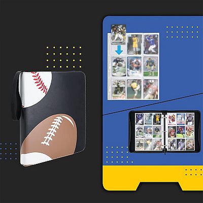 card display binder NeatoTek 9 Pocket Waterproof Trading Card Binder, Album Display Holder