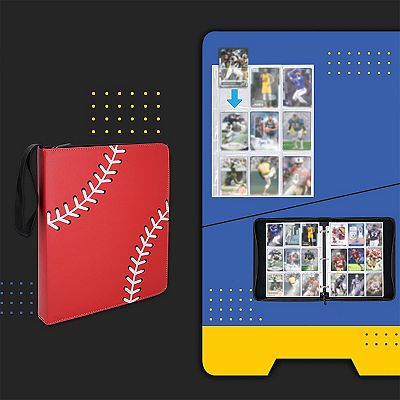 NeatoTek Waterproof 9-Pocket Trading Card Binder: 720 Pockets for Gaming Cards, Yugioh, Sports - Baseball