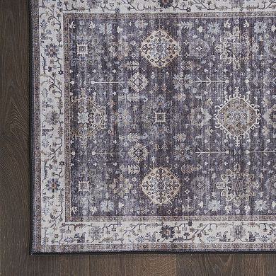 Nourison Fulton Floral Vintage Non-Slip Flatweave Indoor Rug