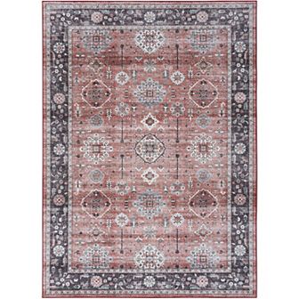 Nourison Fulton Floral Vintage Non-Slip Flatweave Indoor Rug
