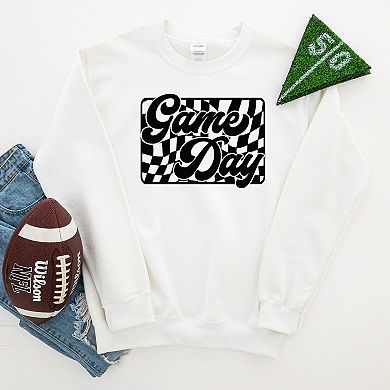 Game Day Checkered Sweatshirt