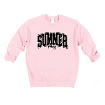 Simply Sage Market Varsity Summer Vibes Cursive Sweatshirt