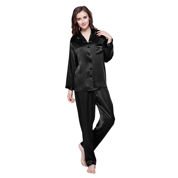 LILYSILK 22 Momme Full Length Silk Pajamas Set