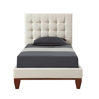 Sabina Platform Twin Size Bed Button Tufted
