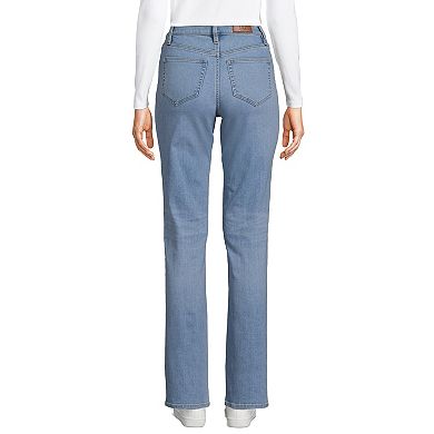 Petite Lands' End Recover High-Rise Straight-Leg Jeans