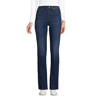 Petite Lands' End Recover High-Rise Straight-Leg Jeans