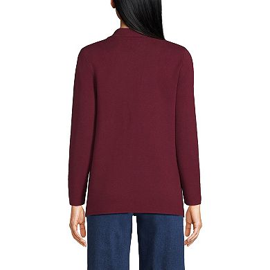 Petite Lands' End Button-Front Sweater Blazer