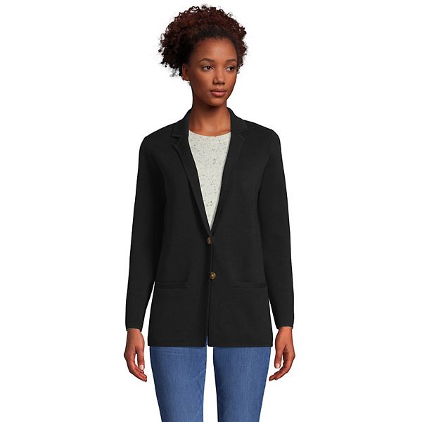 Petite Lands' End ButtonFront Sweater Blazer