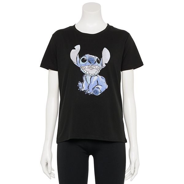Lilo and Stitch Disney All Over Stitch Character Juniors Leggings XLarge  Black