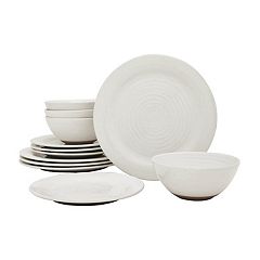 Zulay Kitchen - 16 Piece Porcelain White Dinnerware Set, Premium Quality Service for 4