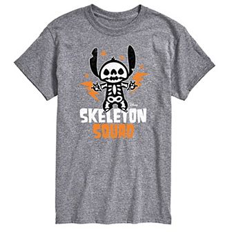Disney's Lilo & Stitch Big & Tall Skeleton Squad Graphic Tee