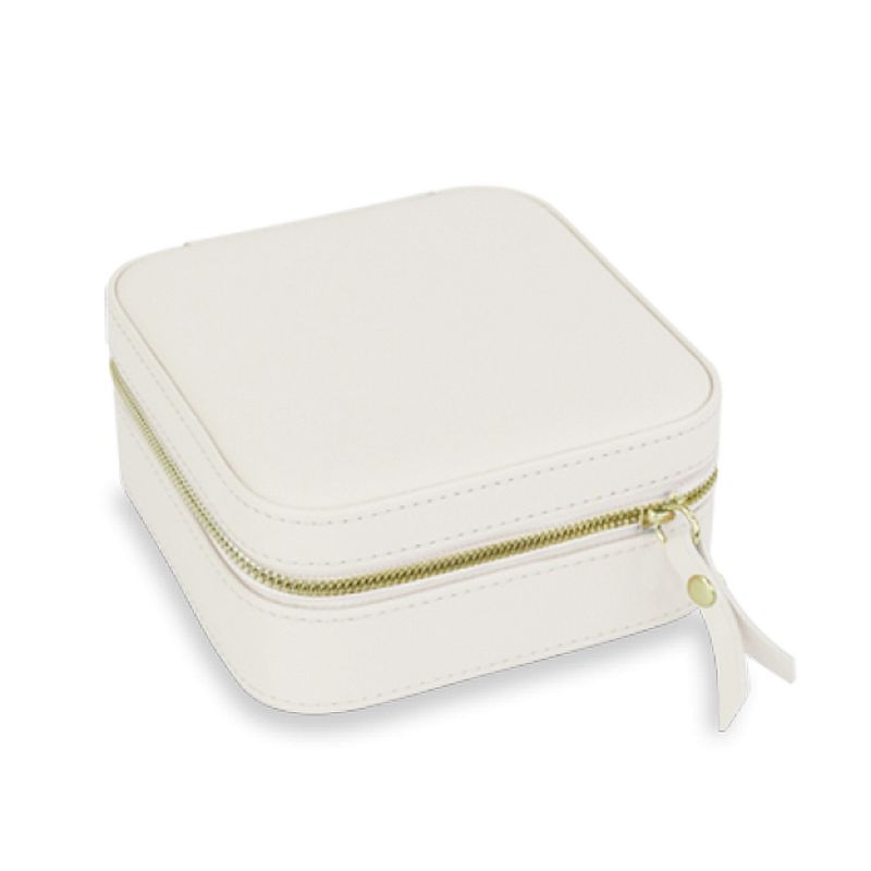 Travel Jewelry Organizer Case Bag (Beige/white) - Brelox