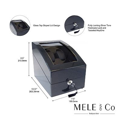 Mele and Co Black Gloss Watch Winder