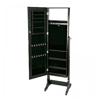 Mele and Co Victoria Mirrored Wooden Jewelry Armoire