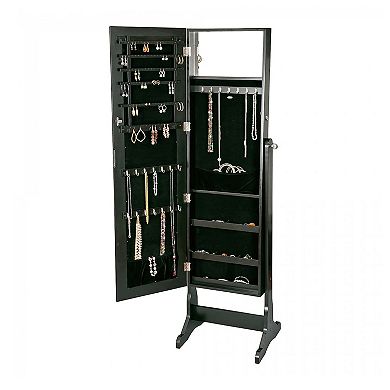 Mele and Co Victoria Mirrored Wooden Jewelry Armoire
