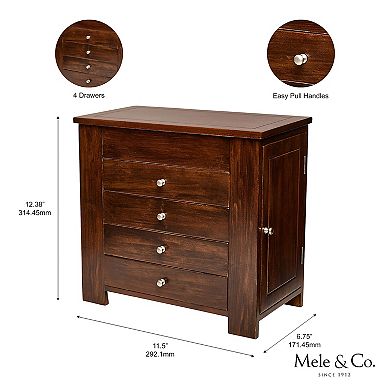 Mele and Co Makenna Wooden Jewelry Box