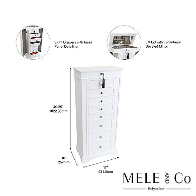 Mele and Co Olympia Jewelry Armoire