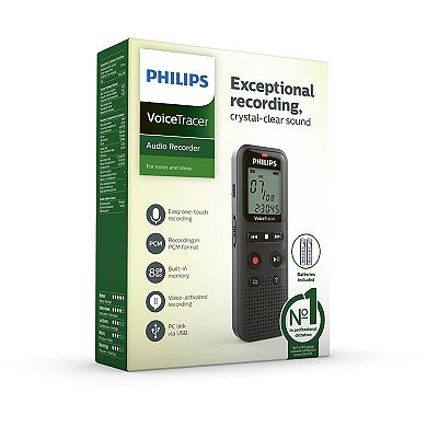 Philips VoiceTracer DVT1160 Voice Recorder 8GB