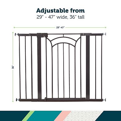 Safety 1st Easy Install Tall & Wide Walk Thru Baby Gate