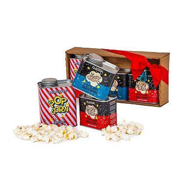 Wabash Valley Farms Retro Tin Holiday Gift Set featuring Zesty Cheddar Seasoning