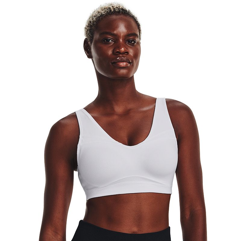 Women's Under Armour SmartForm Evolution Mid Sports Bra, Size: Small, White