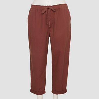 Plus Size Sonoma Goods For Life® Easy Paper Bag Waist Capri Pants