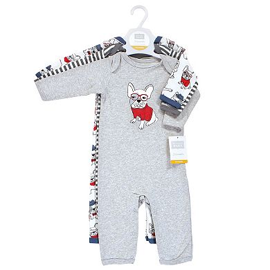 Hudson Baby Infant Boy Cotton Coveralls, Boy Whimsical Dog