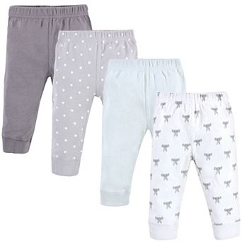 Hudson Baby Baby and Toddler Cotton Pants 4 pk Modern Elephant, 3T