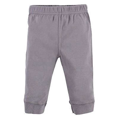 Hudson Baby Baby and Toddler Cotton Pants 4pk, Modern Elephant, 3T