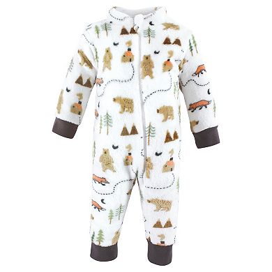 Hudson Baby Infant Boy Plush Jumpsuits, Camping