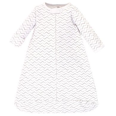 Baby Organic Cotton Long-Sleeve Wearable Sleeping Bag, Sack, Blanket, Marching Elephant, 3-9 Months