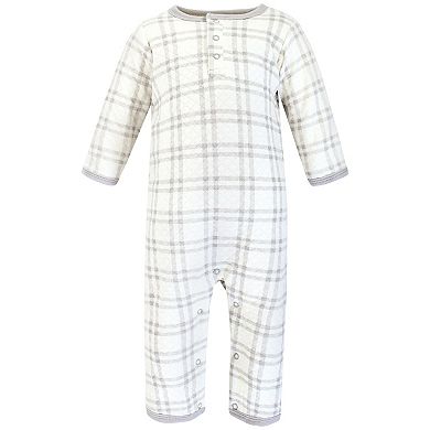 Hudson Baby Infant Boy Premium Quilted Coveralls, Forest Animals