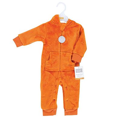 Hudson Baby Infant Boy Plush Jumpsuits, Fox