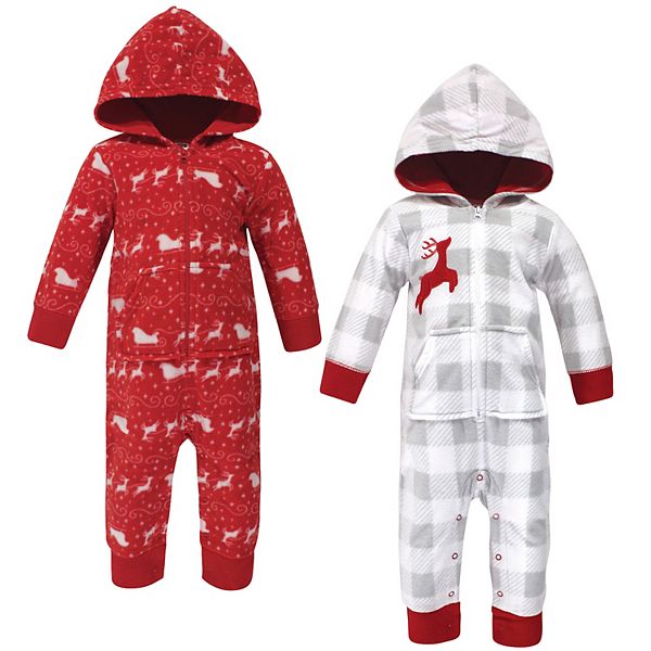 Hudson Baby Infant Fleece Jumpsuits, Coveralls, and Playsuits 2pk