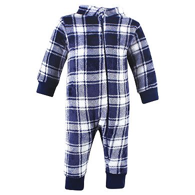 Hudson Baby Infant Boy Plush Jumpsuits, Cars